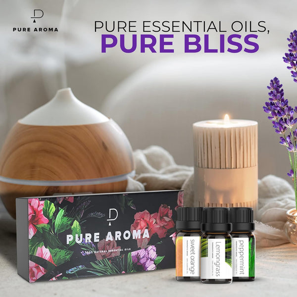 Pure Aroma Aromatherapy Kit of Essential Oils