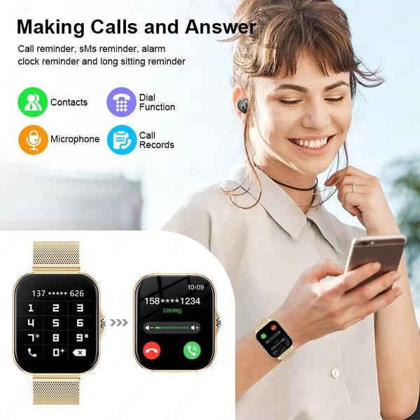 sleek and comfortable design, this smartwatch is perfect for wearing all night long