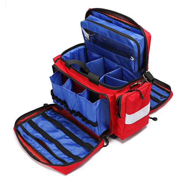 Emergency First Aid Backpack, his comprehensive first aid kit contains all the essentials